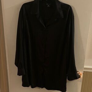 Jones New York black button up shirt